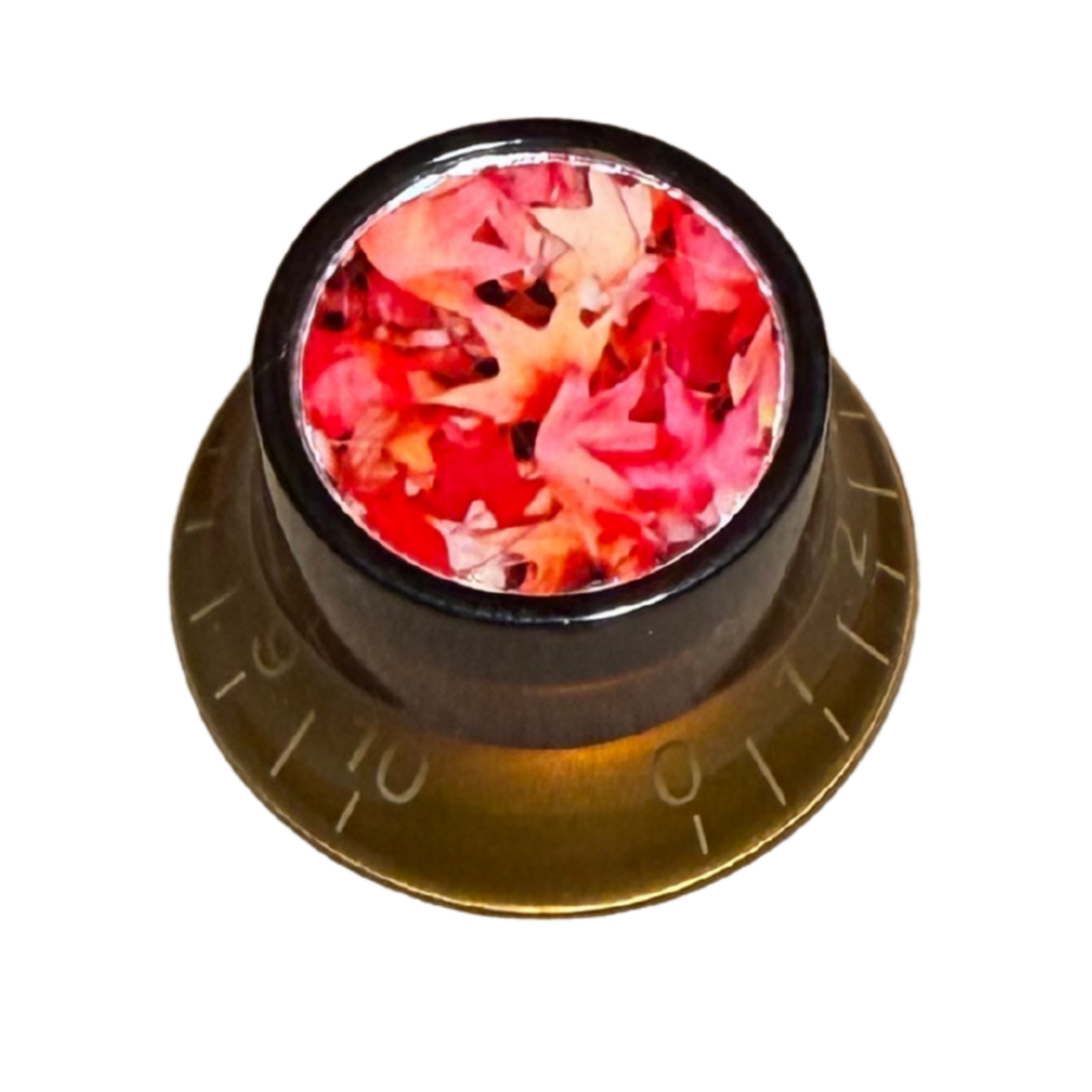Custom Strums® Autumn Leaves Top Hat-Style Knob (Single)