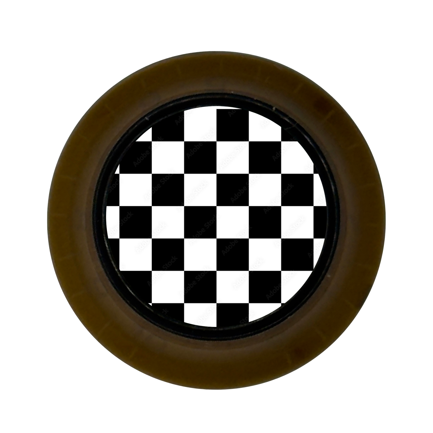 Custom Strums™ Checkerboard Top Hat-Style Knob (Single)