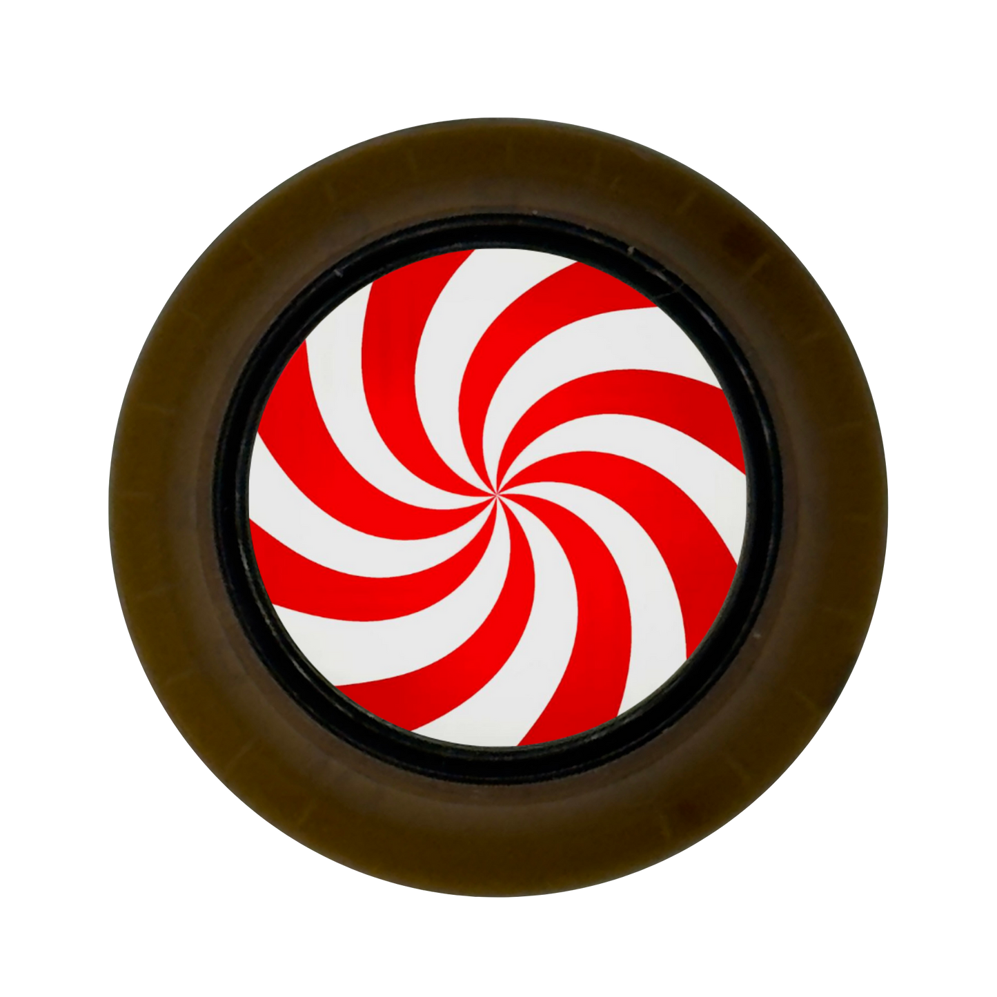 Custom Strums™ Peppermint Swirl Top Hat-Style Knob (Single)