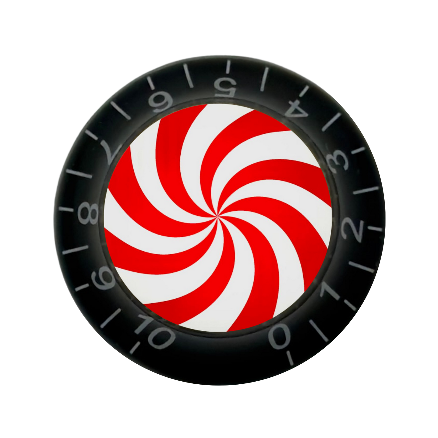 Custom Strums™ Peppermint Swirl Bell-Style Knob (Single)