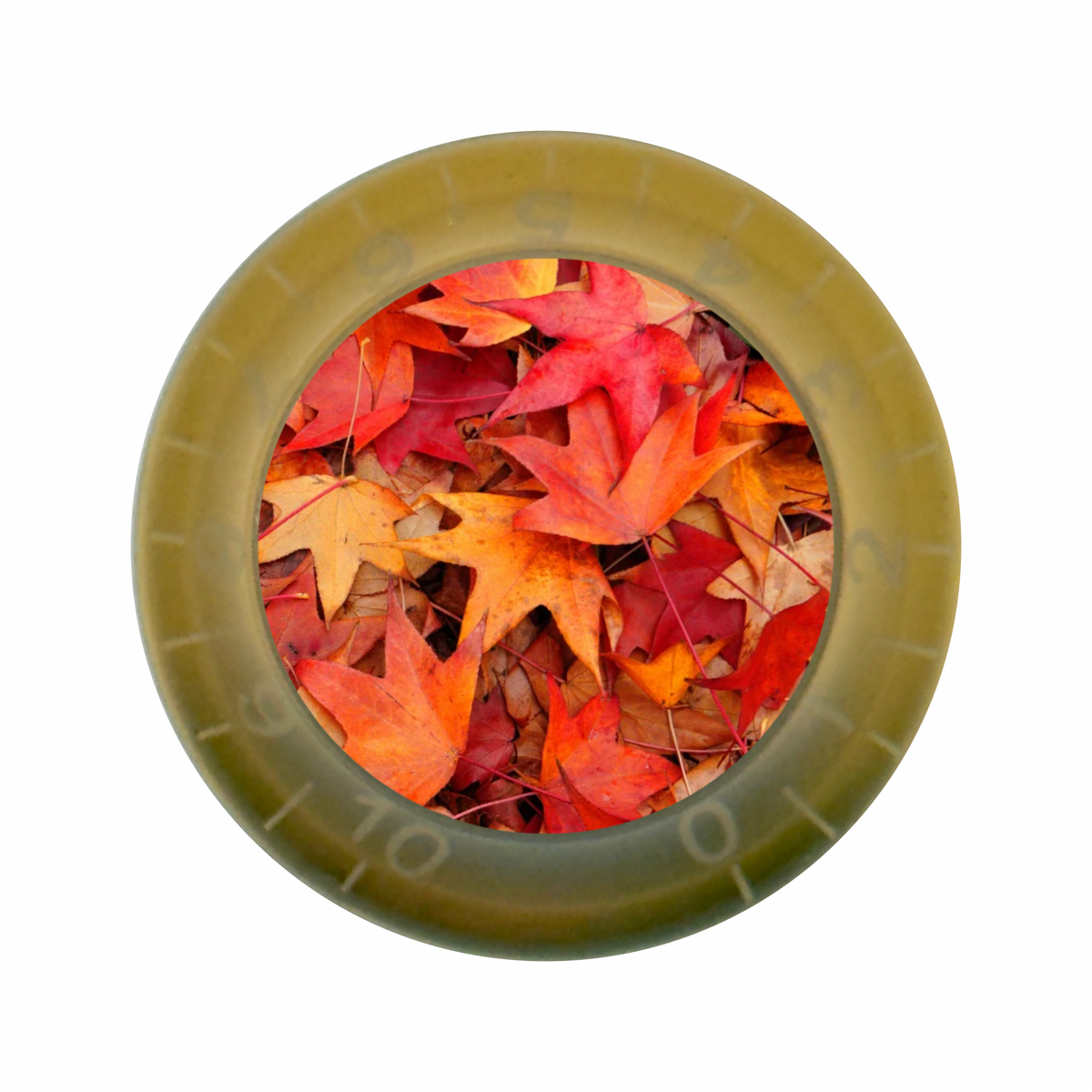 Custom Strums® Autumn Leaves Bell-Style Knob Metric (Single)