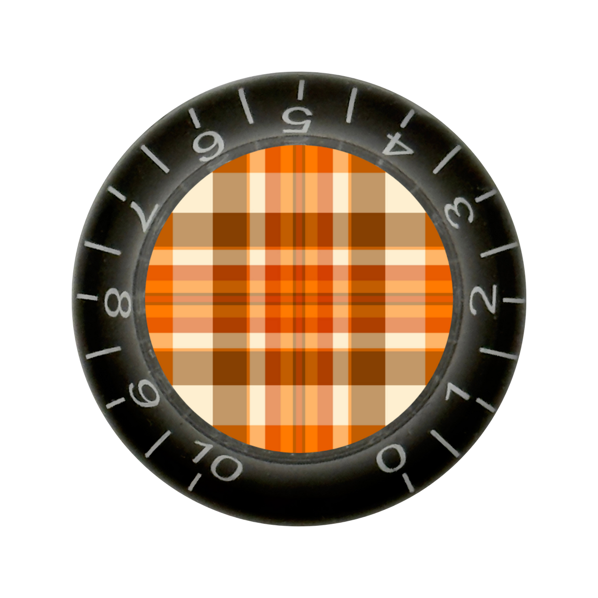 Custom Strums® Fall Plaid Bell-Style Knob Imperial (Single)