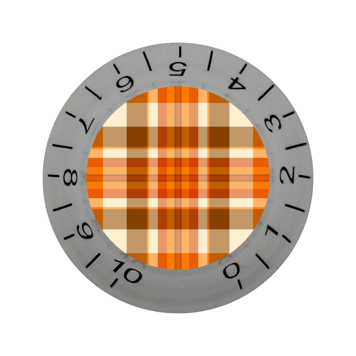 Custom Strums® Fall Plaid Bell-Style Knob Imperial (Single)