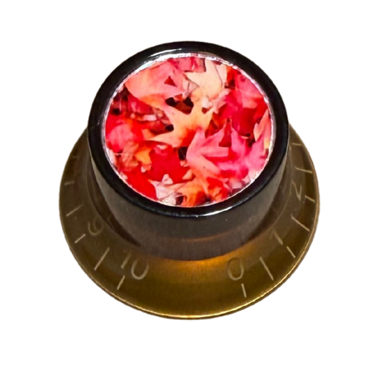 Custom Strums® Autumn Leaves Top Hat-Style Knob Imperial (Single)
