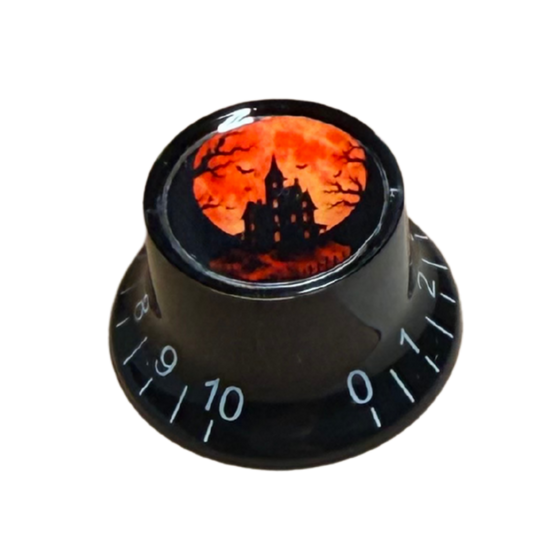 Custom Strums® Haunted Moon Top Hat-Style Knob Imperial (Single)