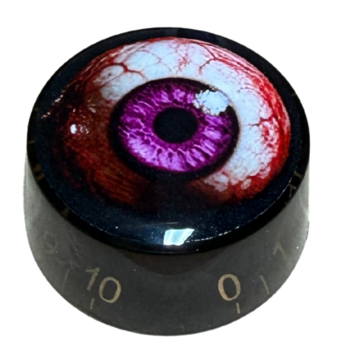 Custom Strums® Scary Purple Eyeball Speed-Style Knob (Single)