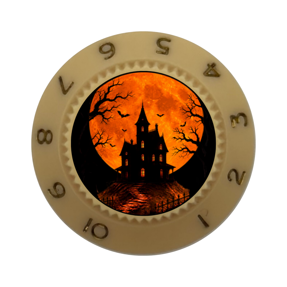 Custom Strums® Haunted Moon Strat-Style Knob (Single)