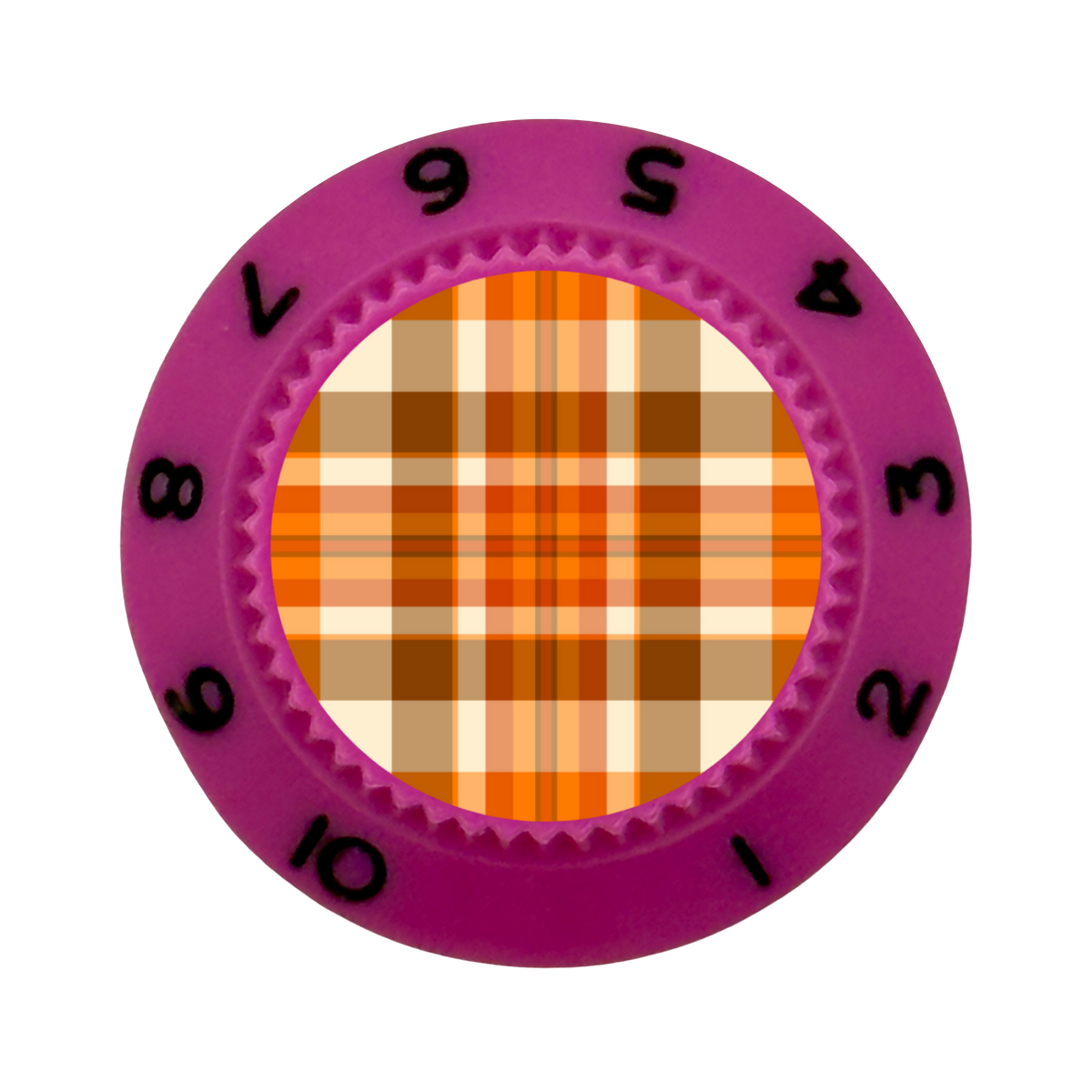 Custom Strums® Fall Plaid Strat-Style Knob (Single)