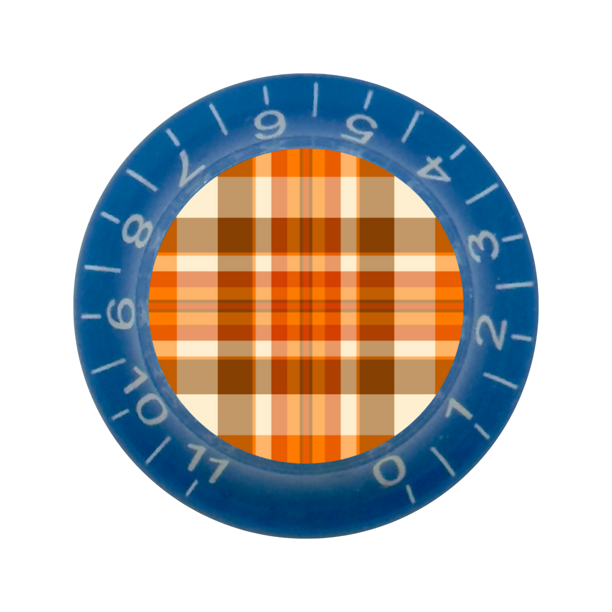 Custom Strums® Fall Plaid Bell-Style Knob Imperial (Single)