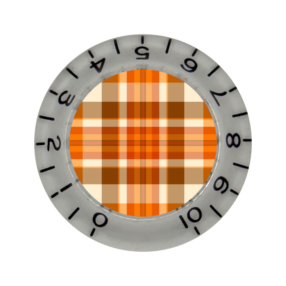 Custom Strums® Fall Plaid Bell-Style Knob Imperial (Single)
