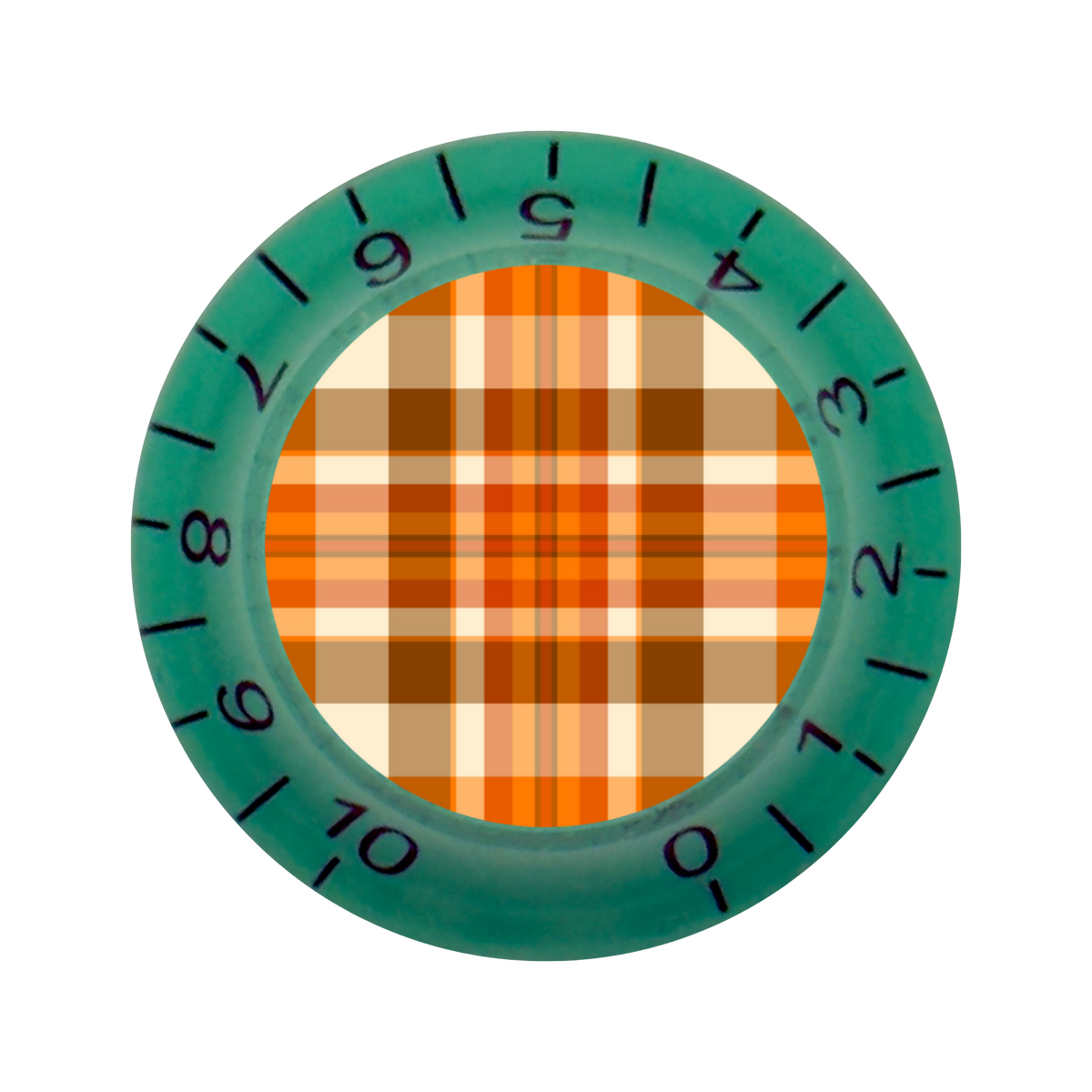 Custom Strums® Fall Plaid Bell-Style Knob Imperial (Single)
