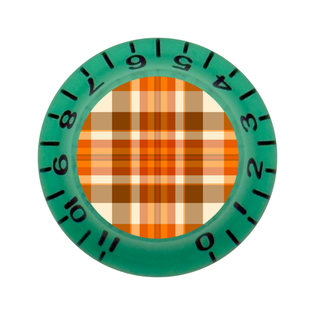 Custom Strums® Fall Plaid Bell-Style Knob Imperial (Single)