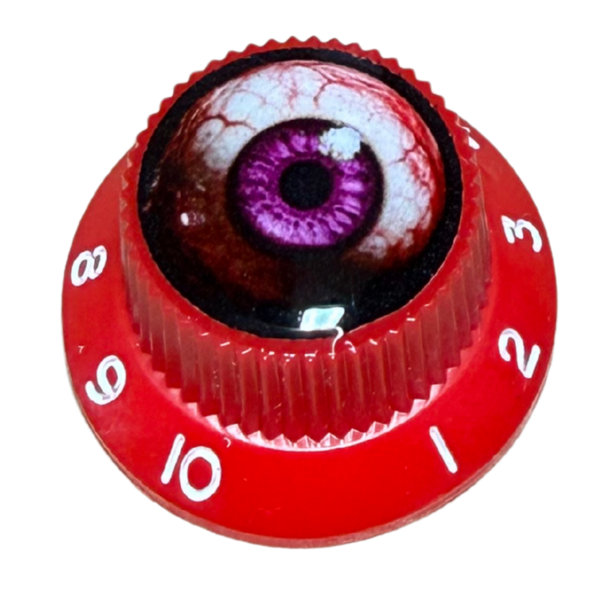 Custom Strums® Scary Purple Eyeball Strat-Style Knob (Single)