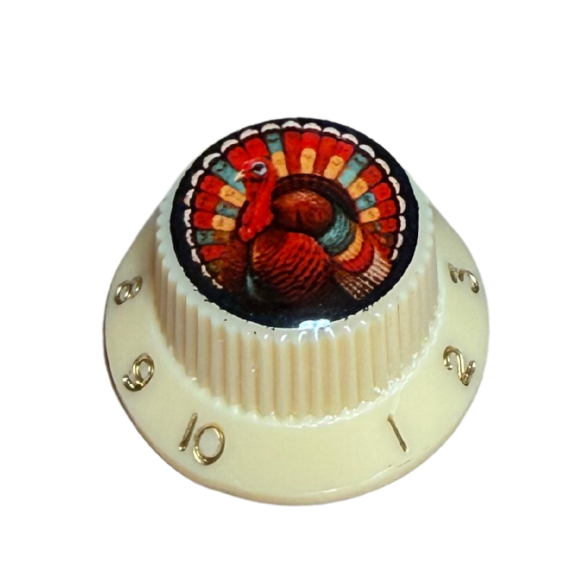 Custom Strums® Thanksgiving Turkey Strat-Style Knob (Single)