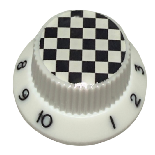 Custom Strums™ Checkerboard Strat-Style Knob (Single)