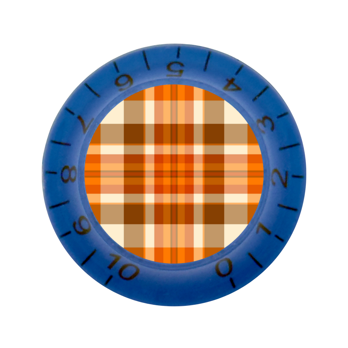 Custom Strums® Fall Plaid Bell-Style Knob Imperial (Single)