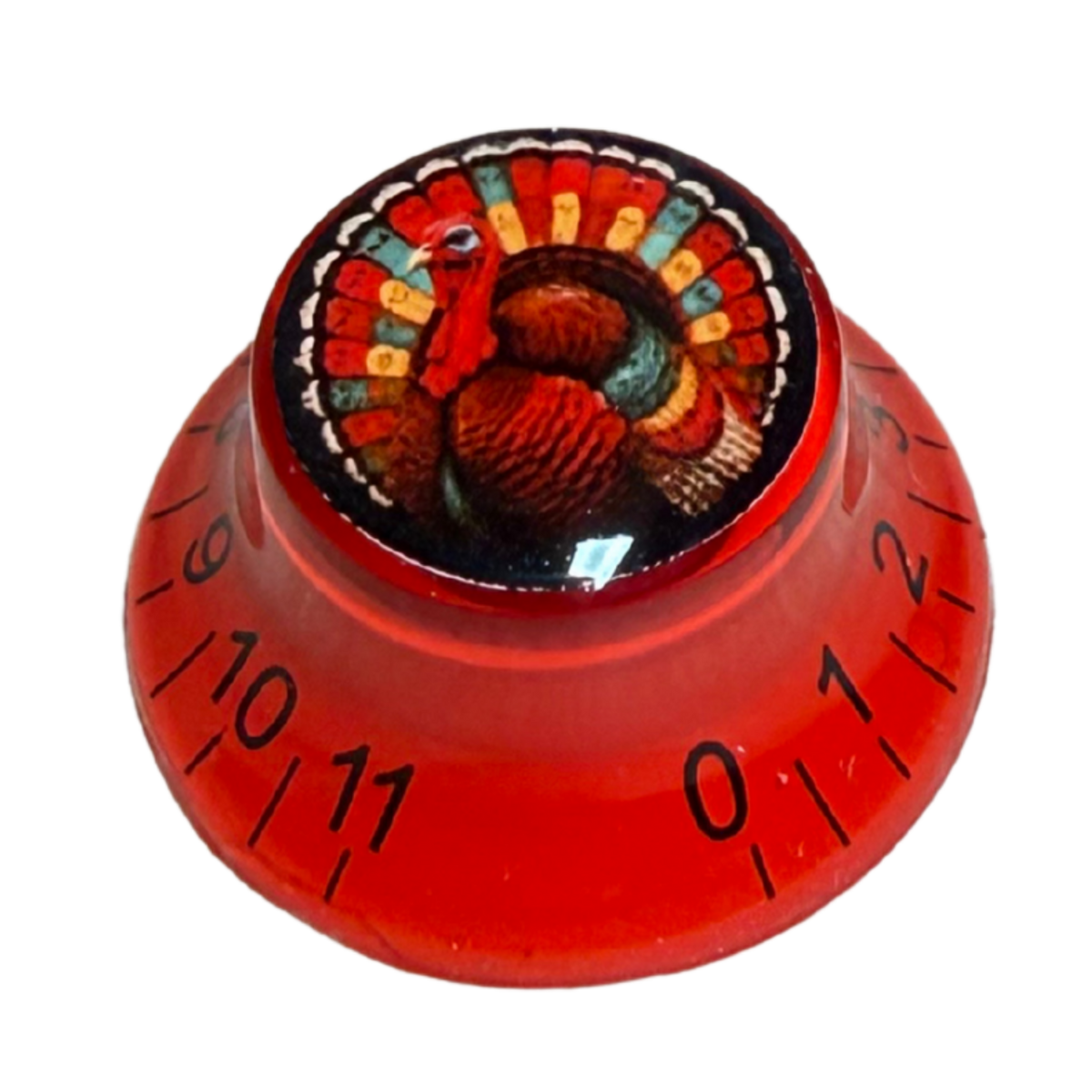 Custom Strums® Thanksgiving Turkey Bell-Style Knob Imperial (Single)
