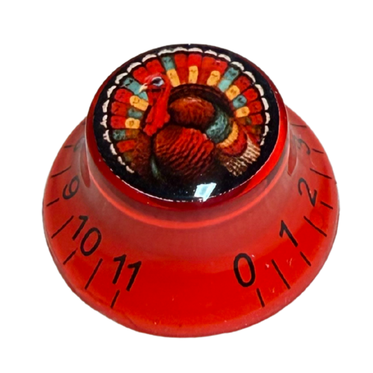 Custom Strums® Thanksgiving Turkey Bell-Style Knob Metric (Single)