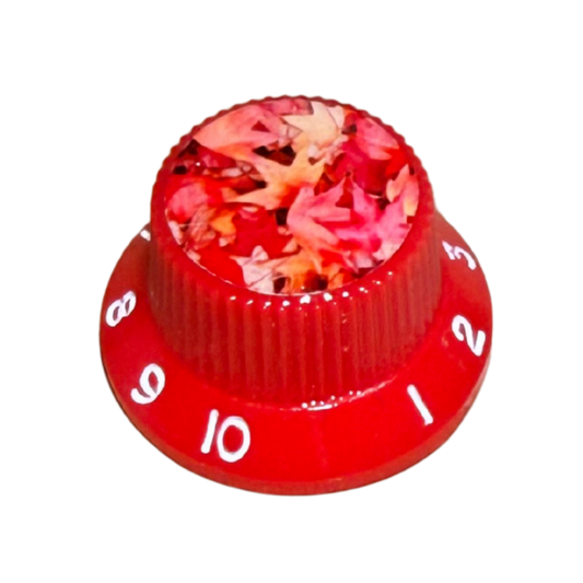 Custom Strums® Autumn Leaves Strat-Style Knob (Single)