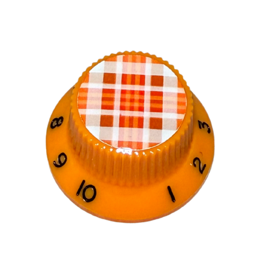 Custom Strums® Fall Plaid Strat-Style Knob (Single)