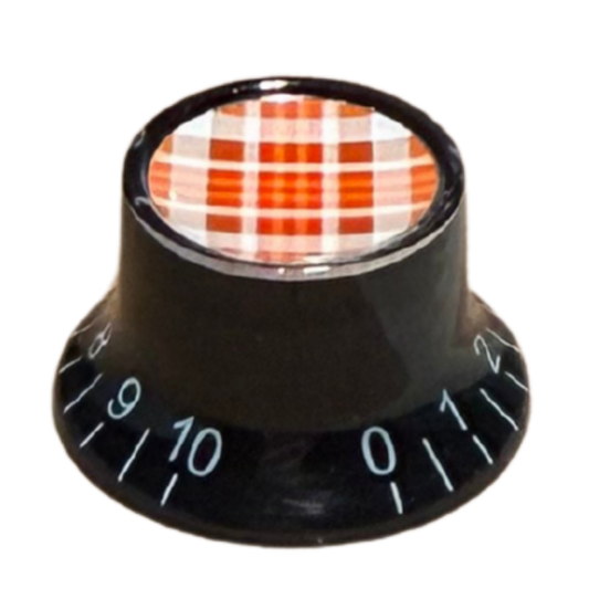Custom Strums® Fall Plaid Top Hat-Style Knob Imperial (Single)