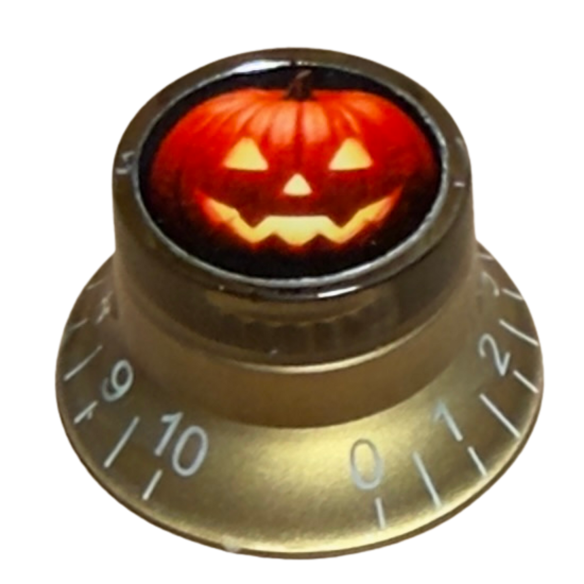Custom Strums® Jack-o’-Lantern Top Hat-Style Knob (Single)