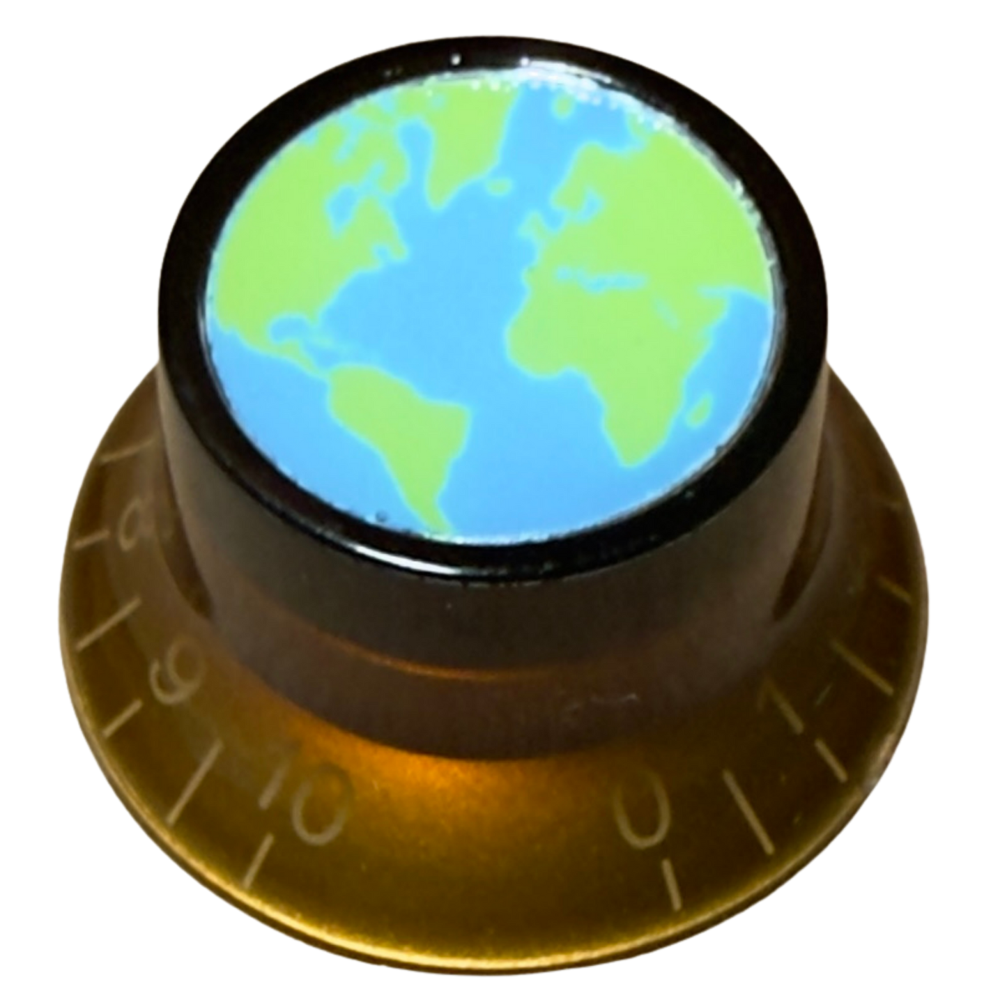 Custom Strums™ Earth Top Hat-Style Knob (Single)