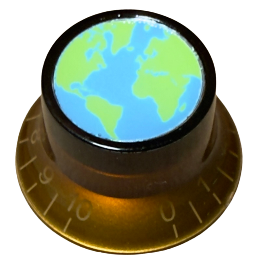 Custom Strums™ Earth Top Hat-Style Knob (Single)