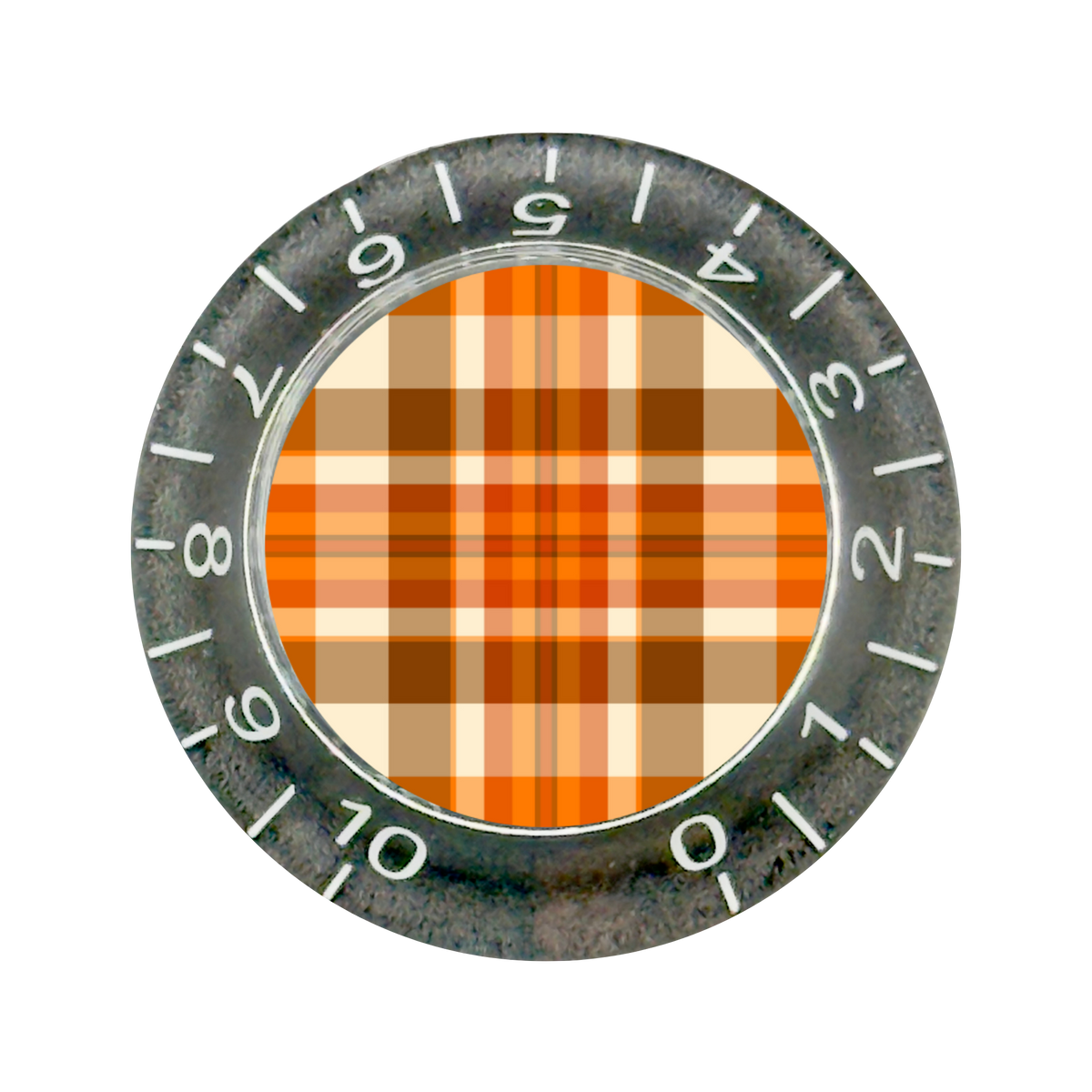 Custom Strums® Fall Plaid Bell-Style Knob Imperial (Single)
