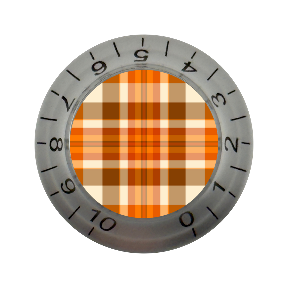 Custom Strums® Fall Plaid Bell-Style Knob Imperial (Single)