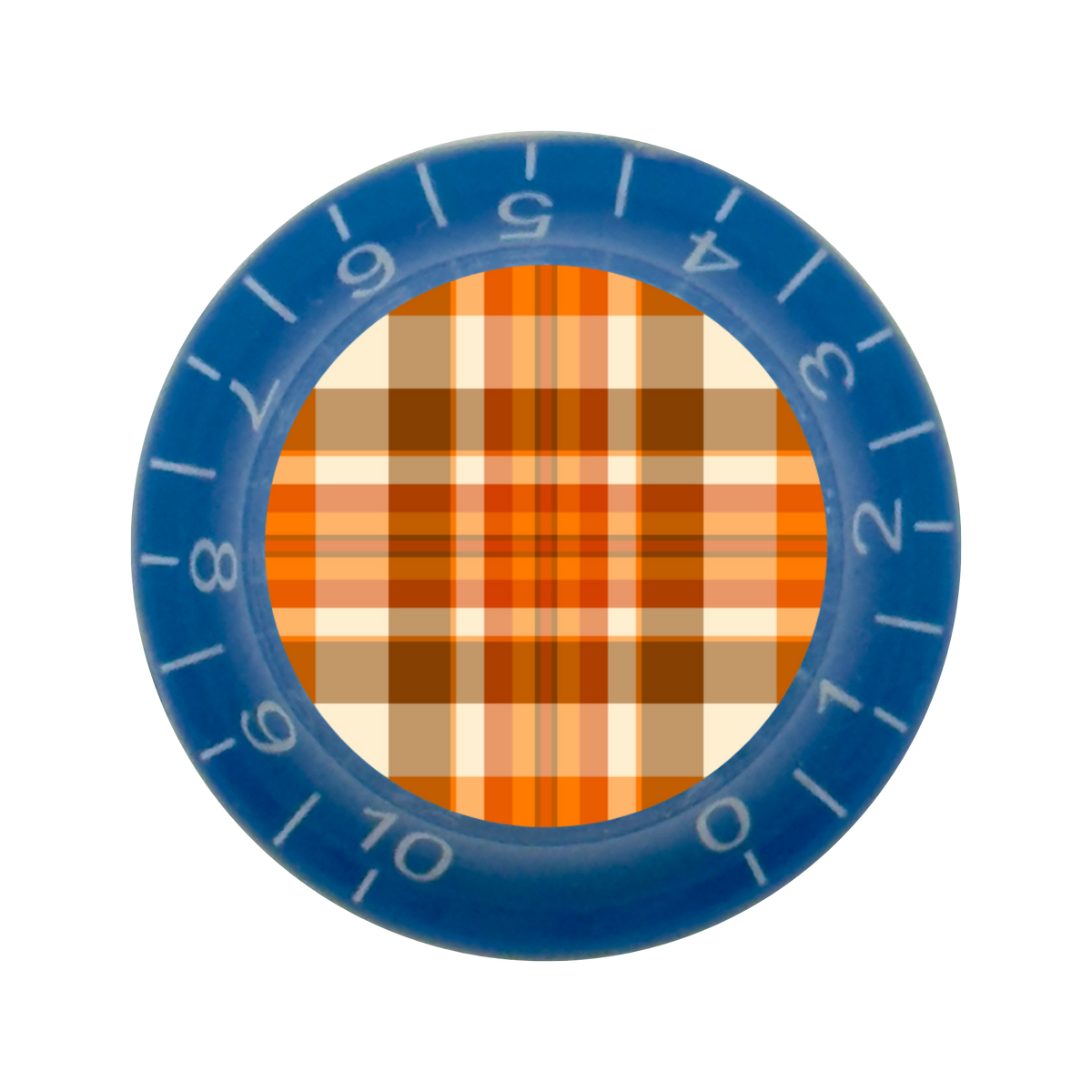 Custom Strums® Fall Plaid Bell-Style Knob Imperial (Single)