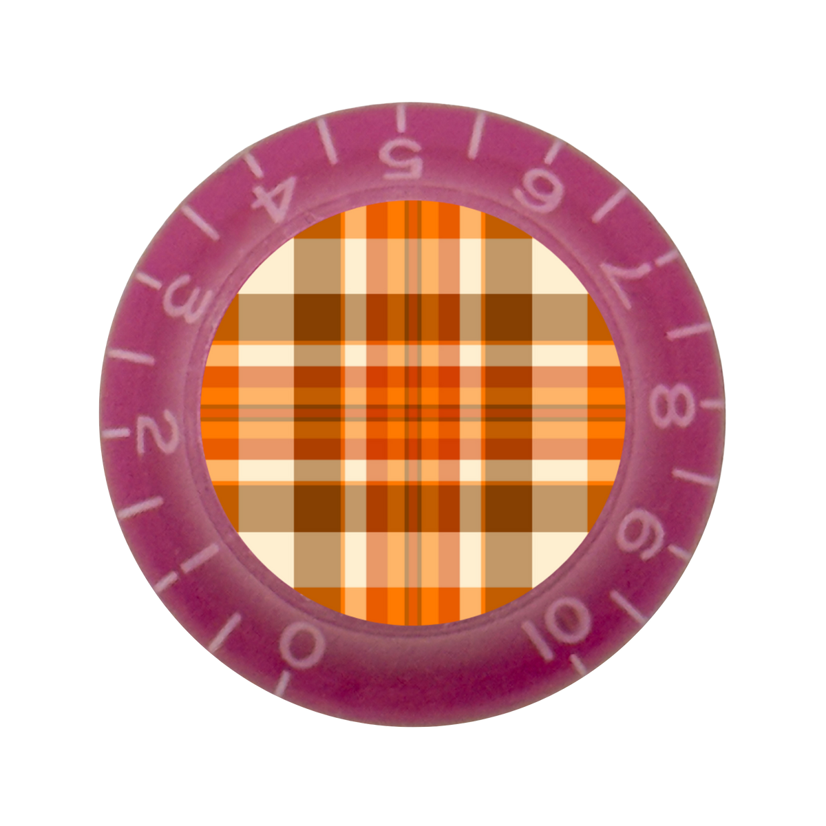 Custom Strums® Fall Plaid Bell-Style Knob Imperial (Single)