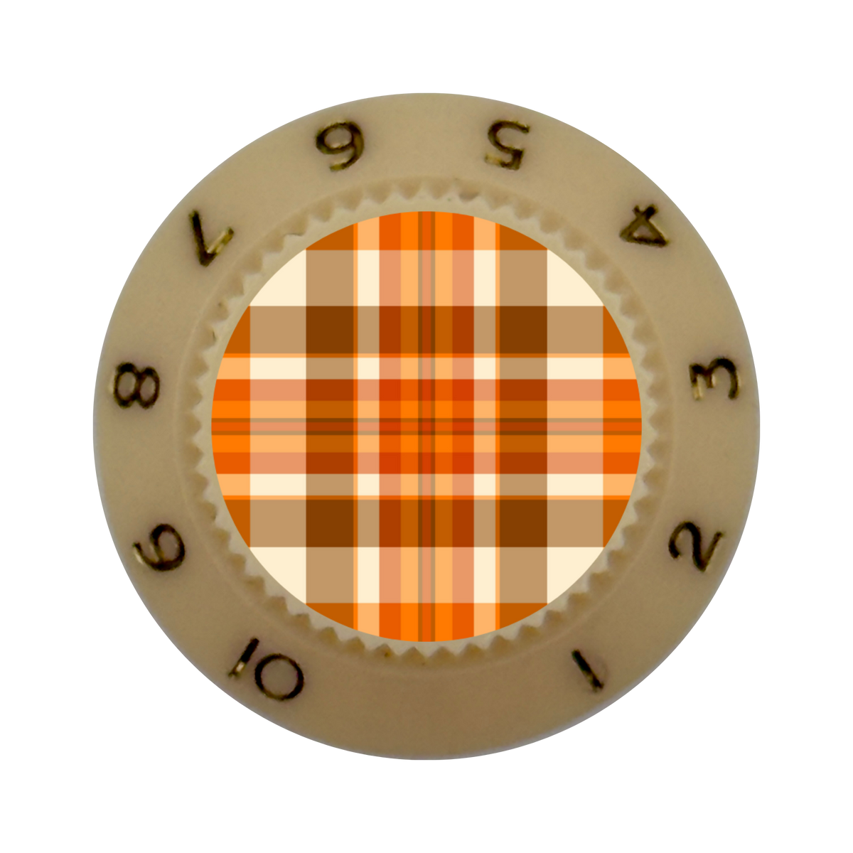 Custom Strums® Fall Plaid Strat-Style Knob (Single)