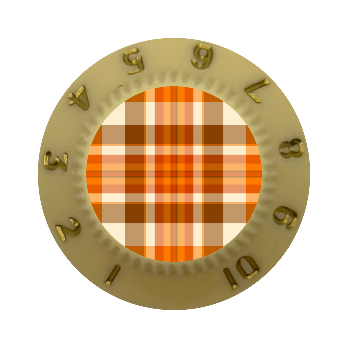 Custom Strums® Fall Plaid Strat-Style Knob (Single)