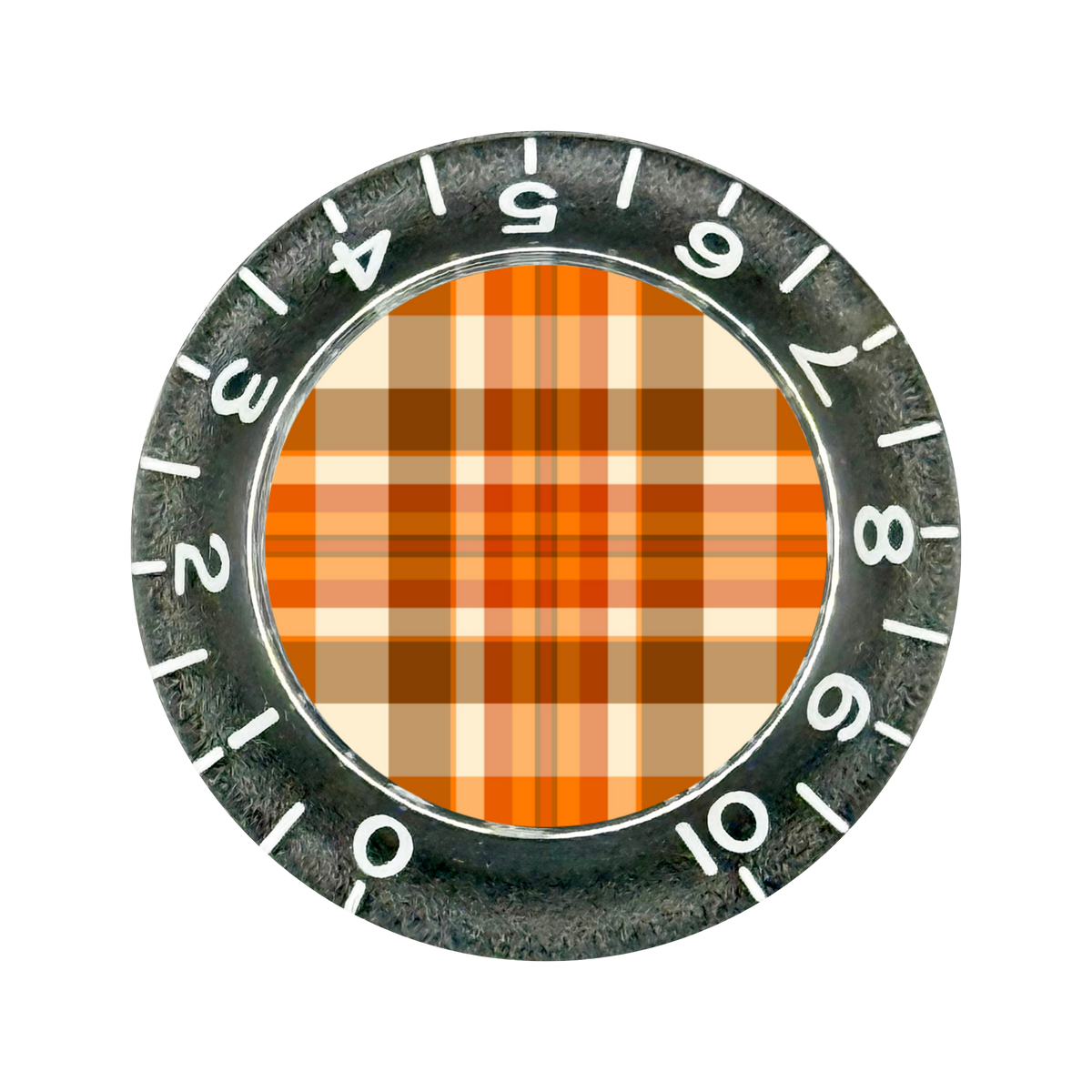Custom Strums® Fall Plaid Bell-Style Knob Imperial (Single)
