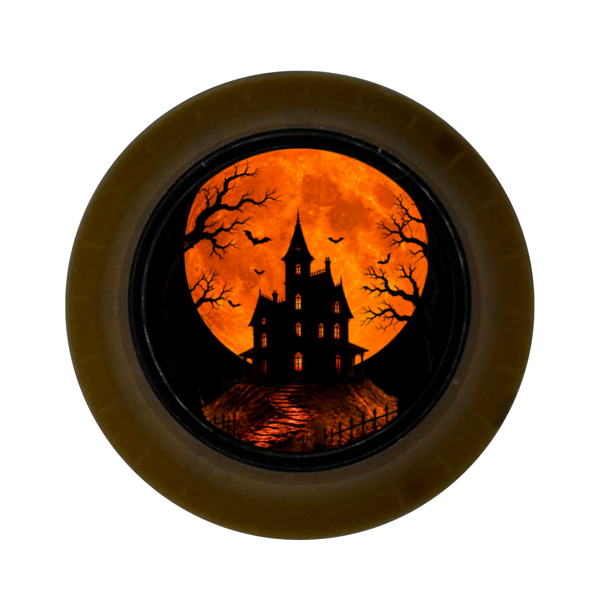 Custom Strums® Haunted Moon Top Hat-Style Knob (Single)