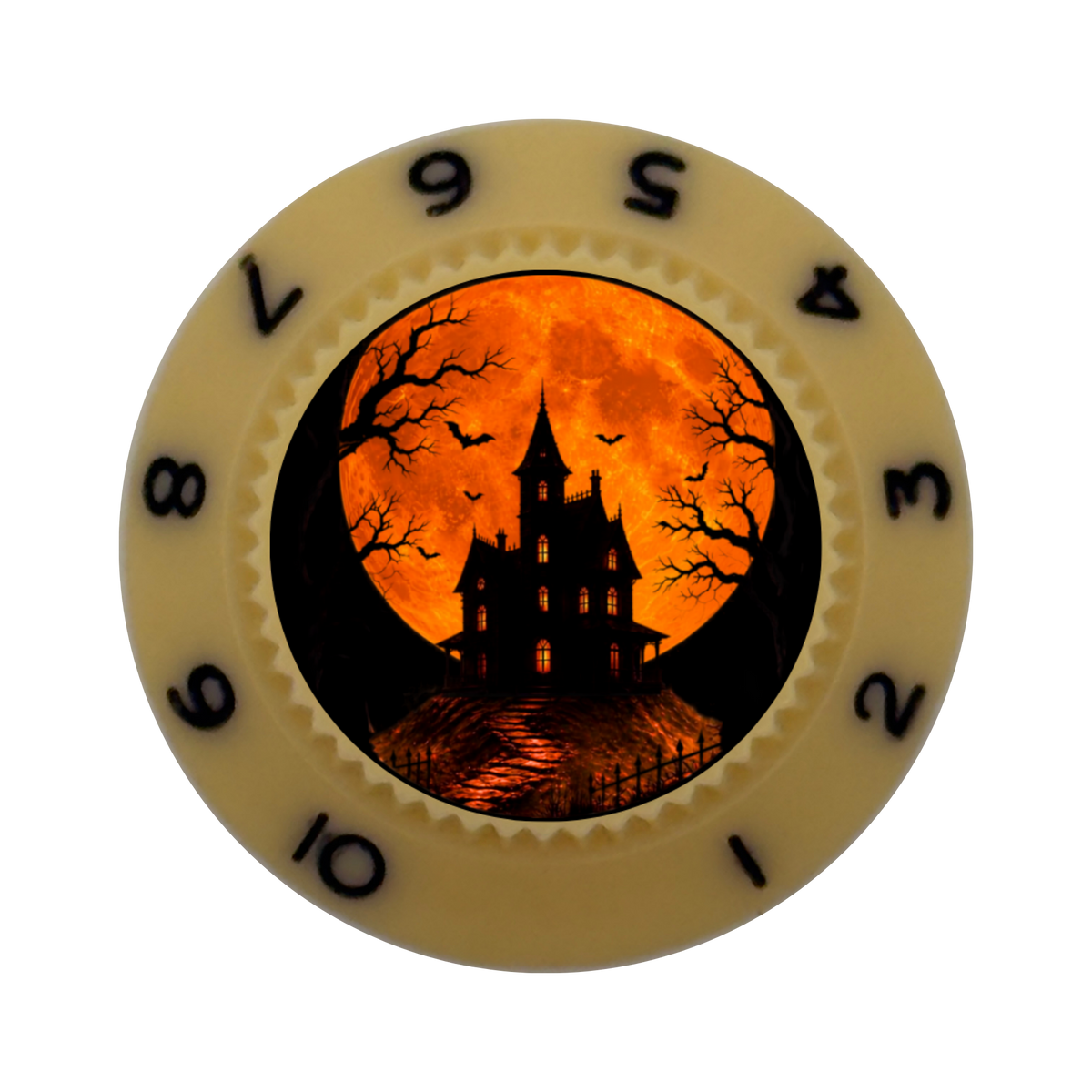 Custom Strums® Haunted Moon Strat-Style Knob (Single)