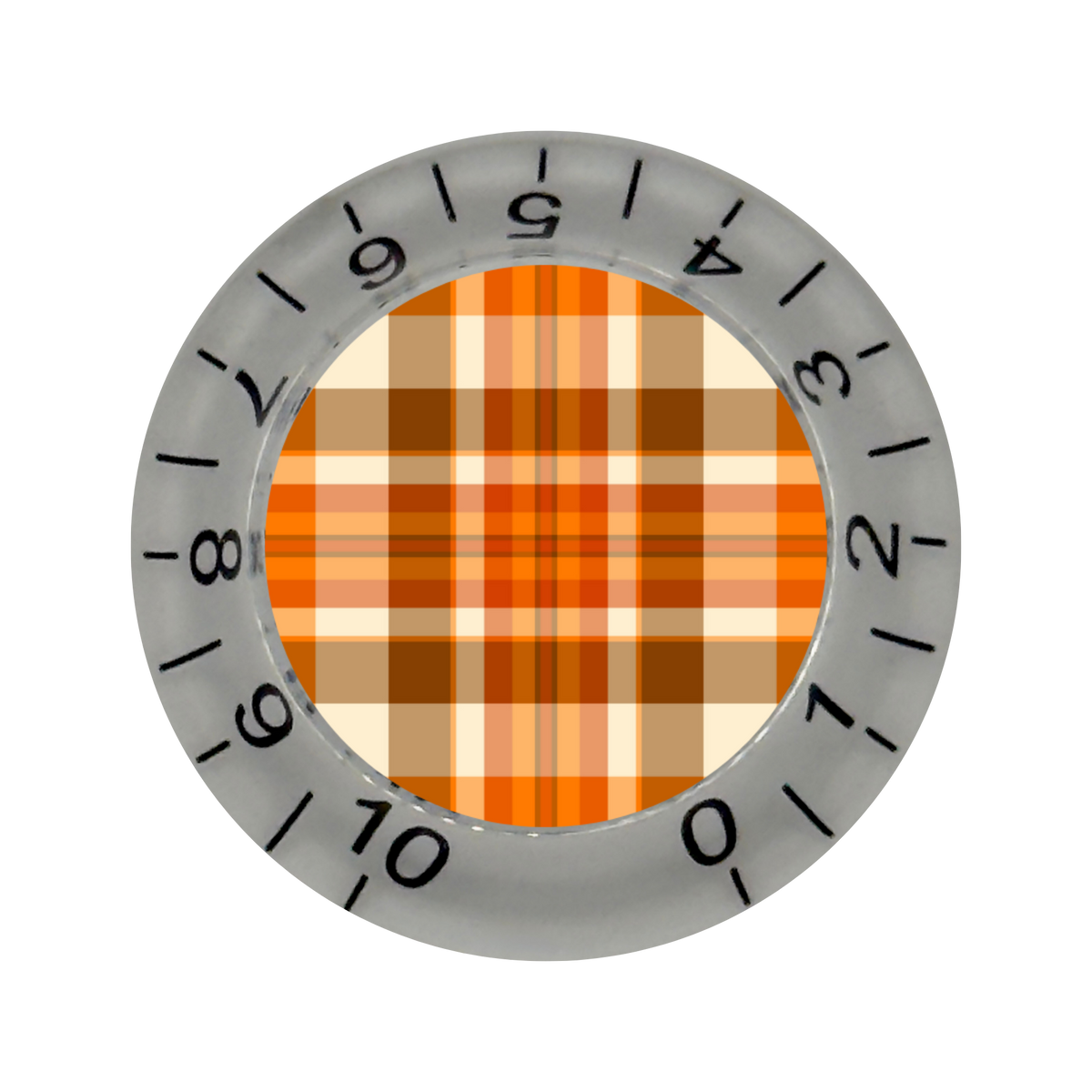 Custom Strums® Fall Plaid Bell-Style Knob Imperial (Single)