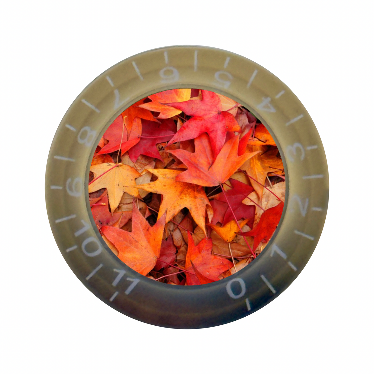Custom Strums® Autumn Leaves Bell-Style Knob Metric (Single)