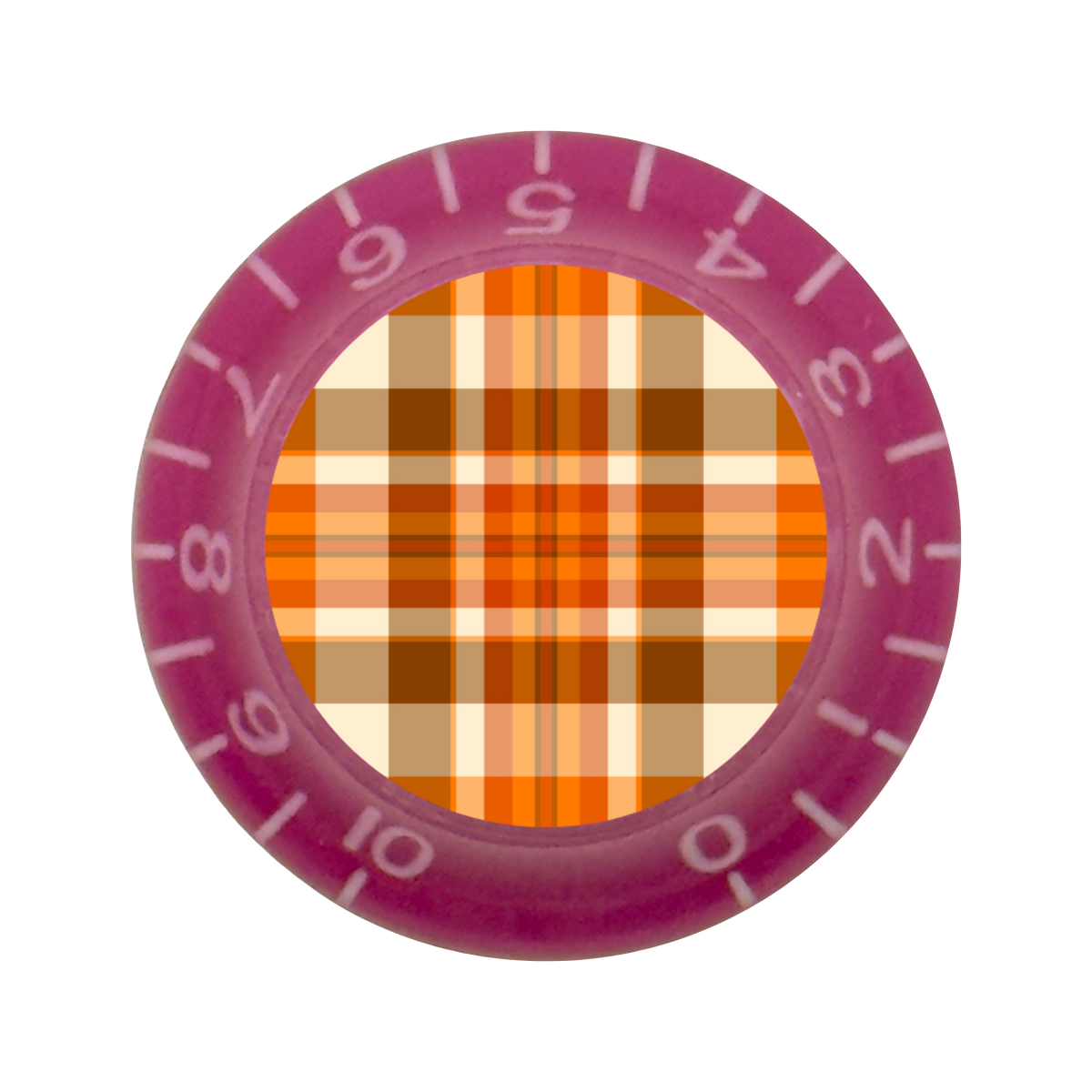 Custom Strums® Fall Plaid Bell-Style Knob Imperial (Single)