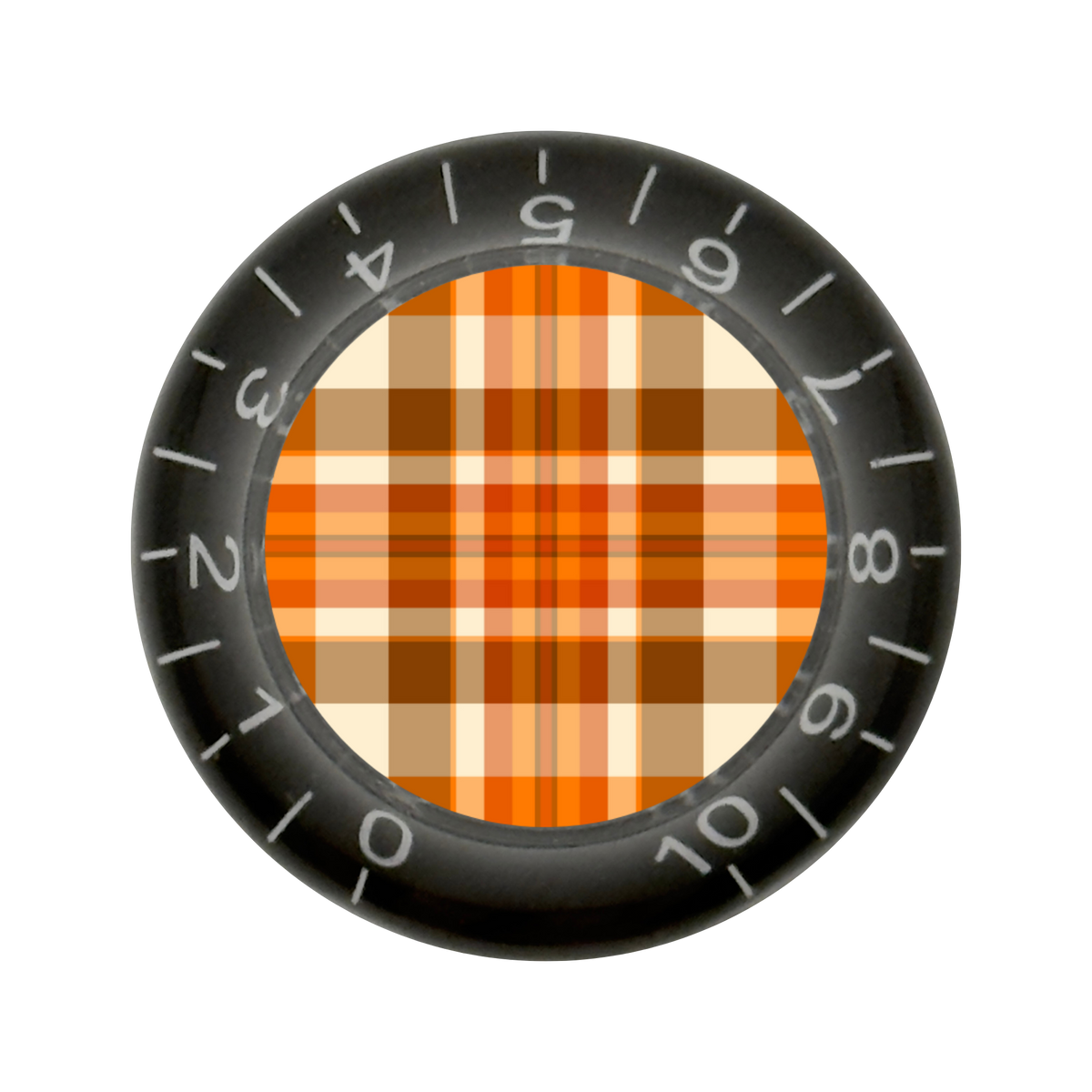 Custom Strums® Fall Plaid Bell-Style Knob Imperial (Single)