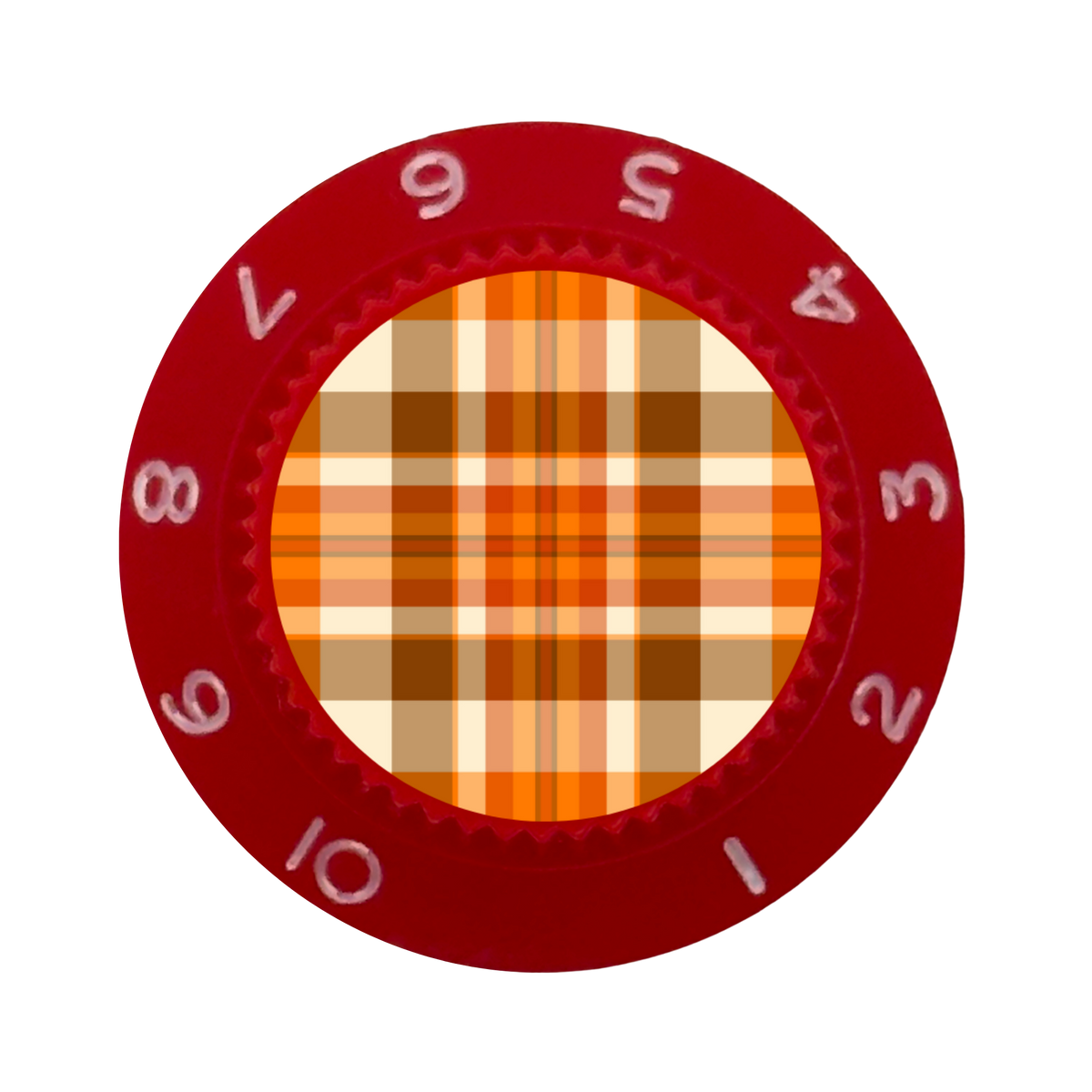 Custom Strums® Fall Plaid Strat-Style Knob (Single)