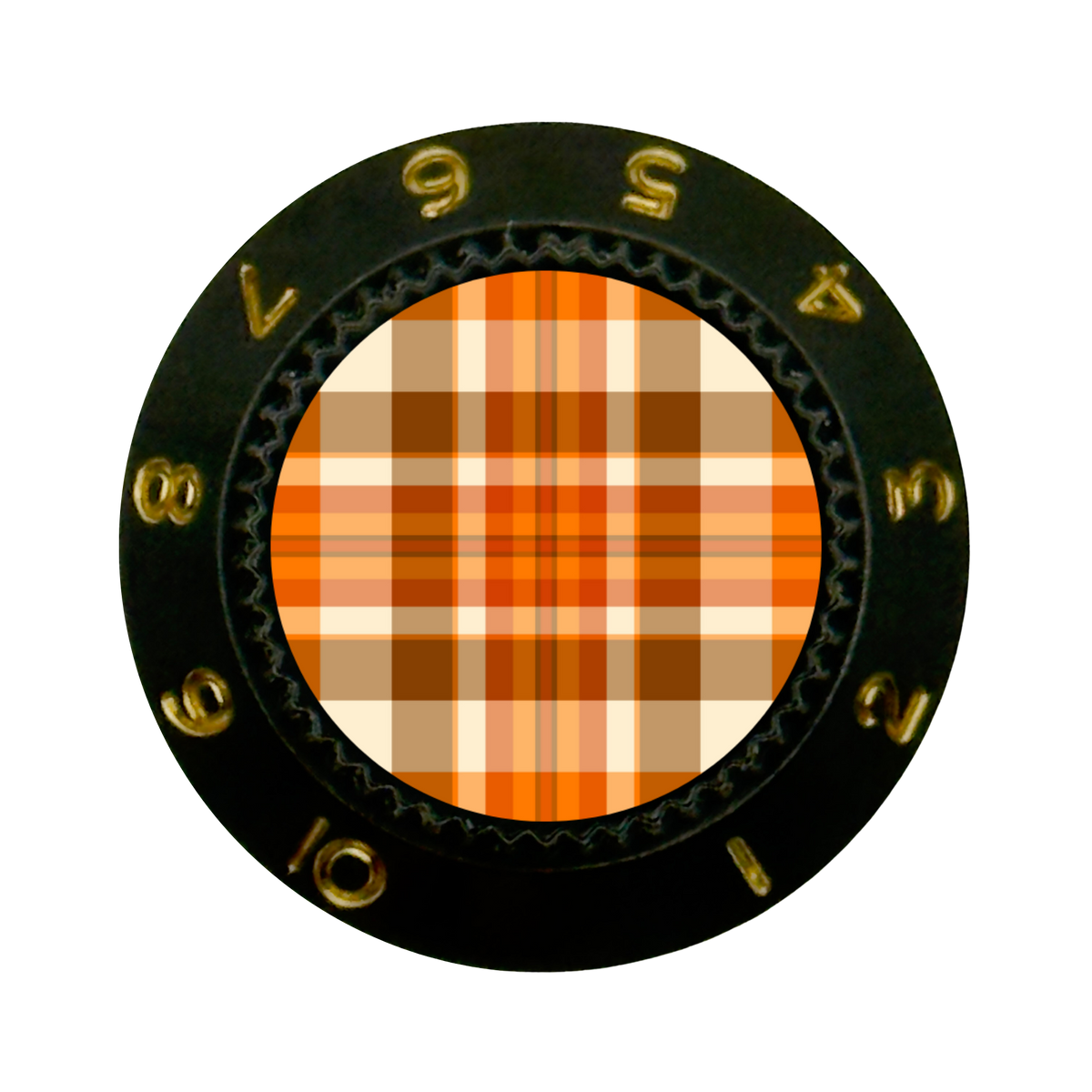 Custom Strums® Fall Plaid Strat-Style Knob (Single)