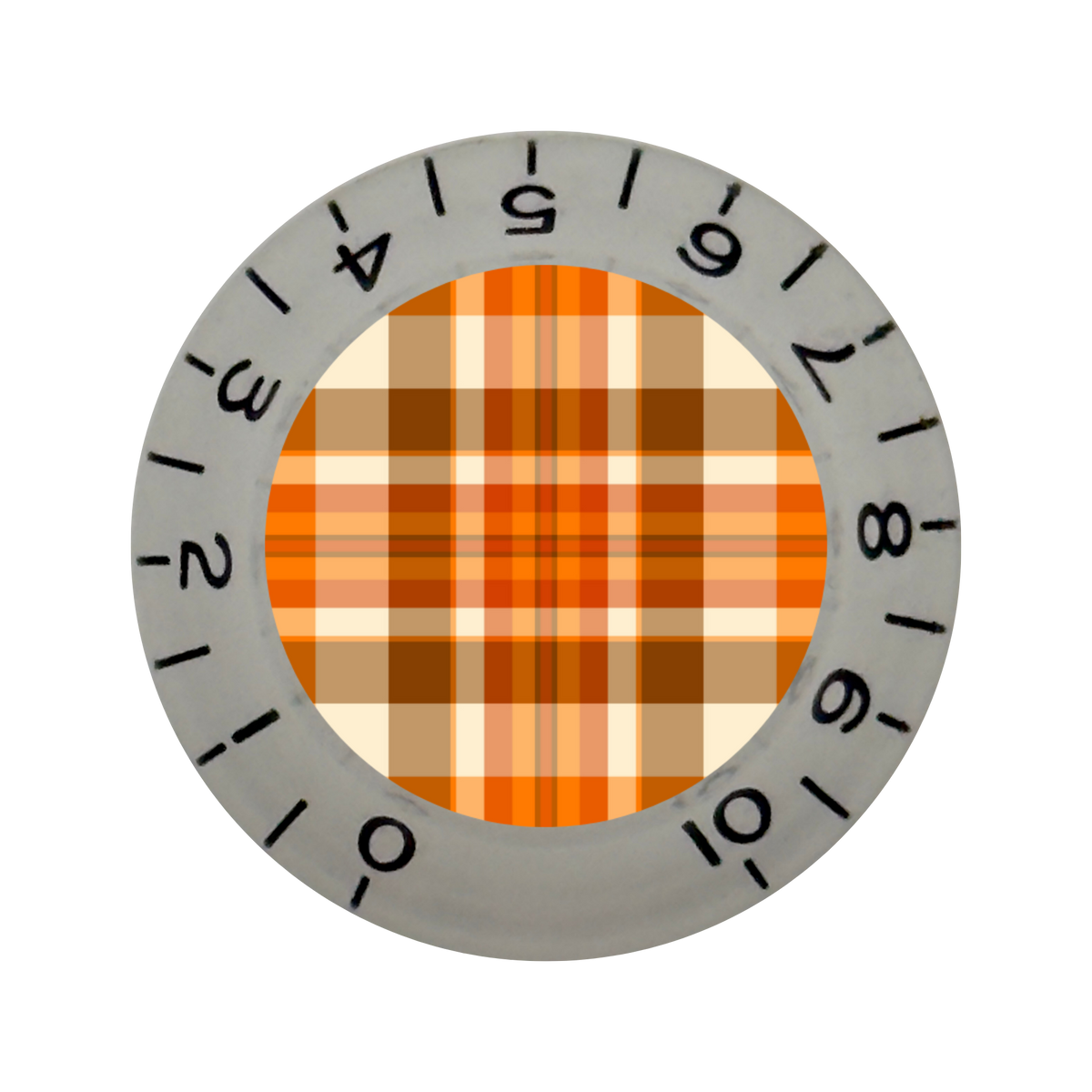 Custom Strums® Fall Plaid Bell-Style Knob Imperial (Single)