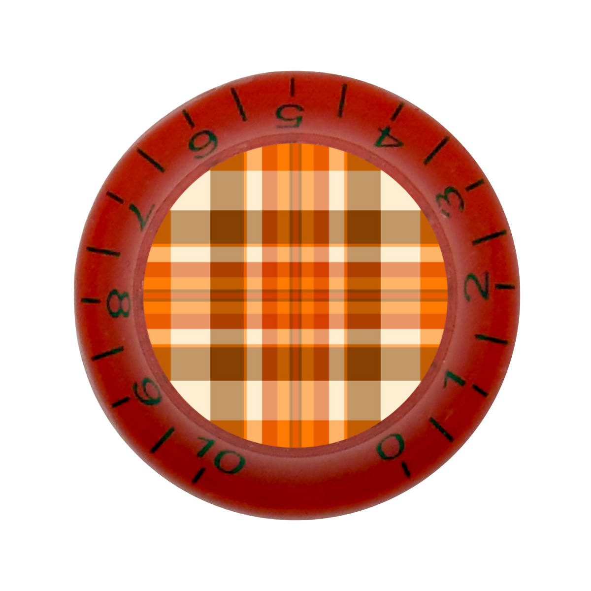 Custom Strums® Fall Plaid Bell-Style Knob Imperial (Single)