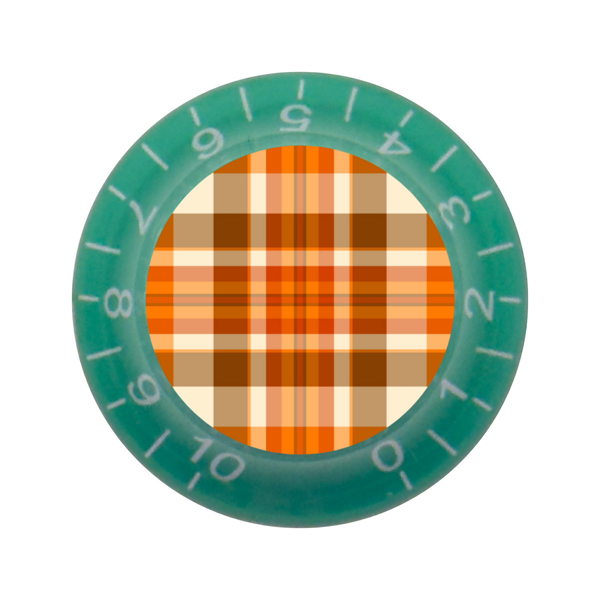 Custom Strums® Fall Plaid Bell-Style Knob Imperial (Single)