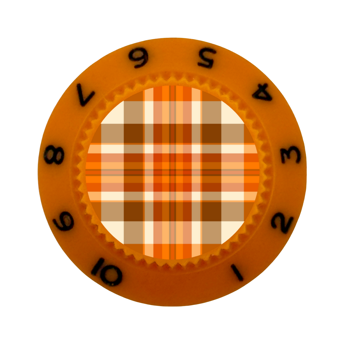 Custom Strums® Fall Plaid Strat-Style Knob (Single)