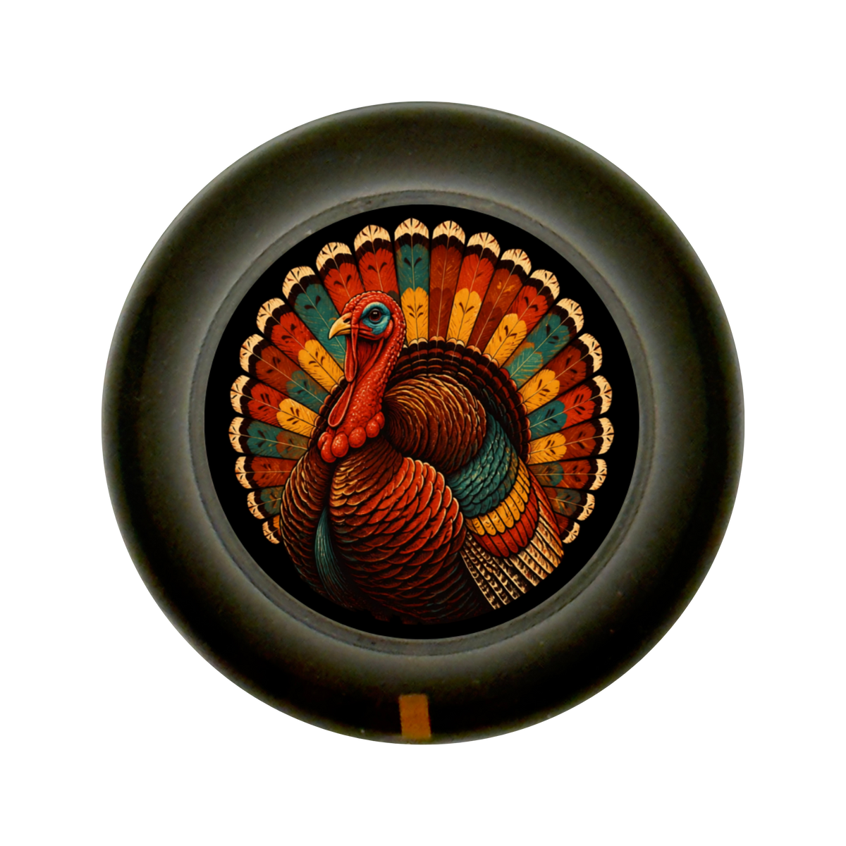 Custom Strums® Thanksgiving Turkey Bell-Style Knob Imperial (Single)