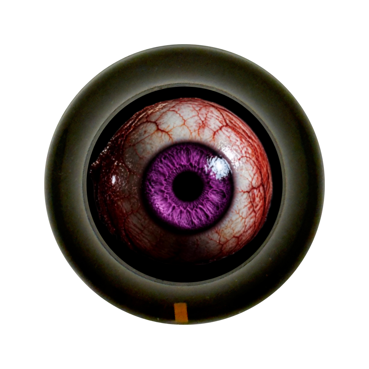 Custom Strums® Scary Purple Eyeball Bell-Style Knob Metric (Single)