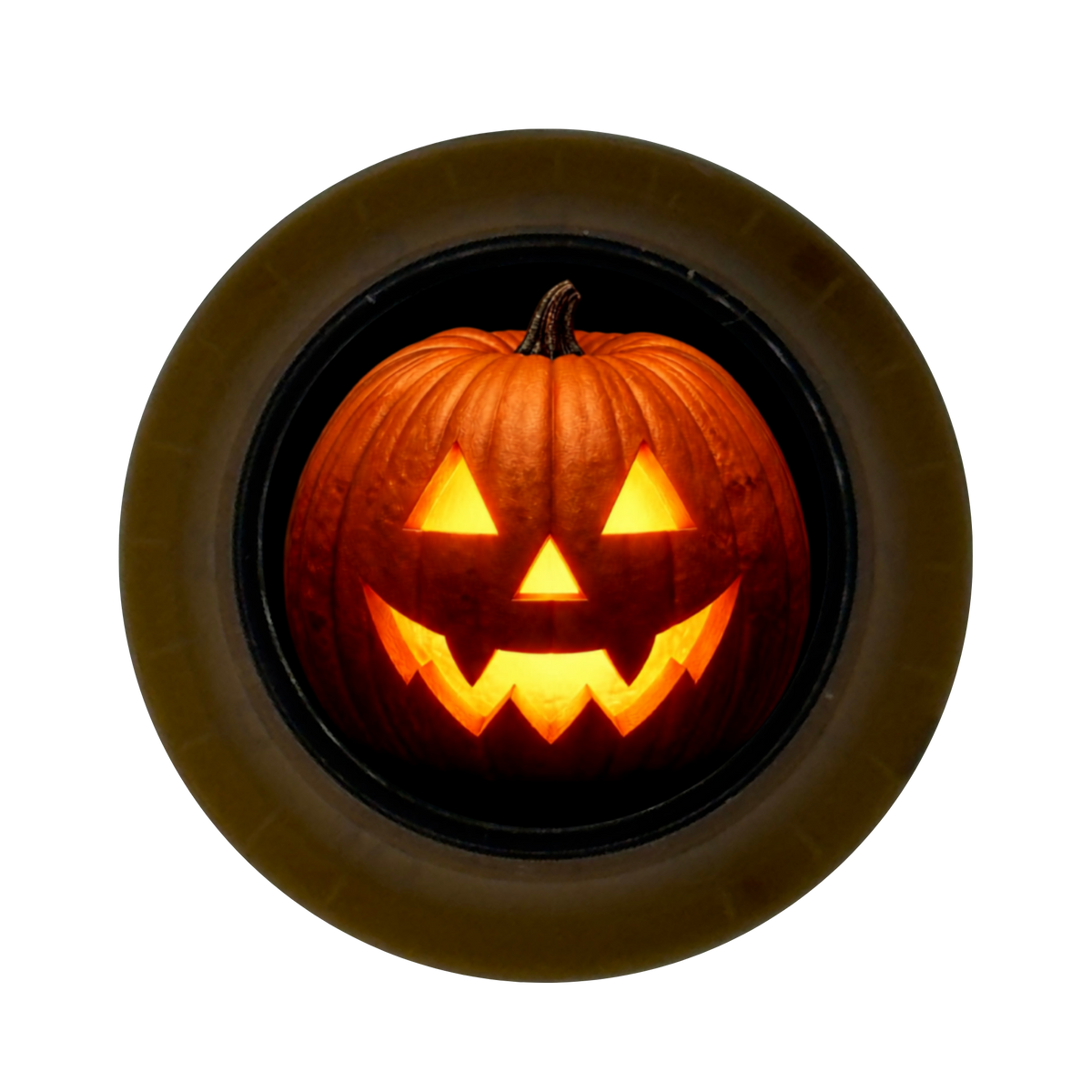 Custom Strums® Jack-o’-Lantern Top Hat-Style Knob (Single)